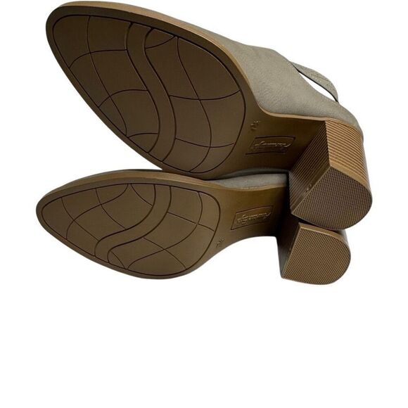 American Eagle taupe sling back buckle mule ankle boots size 7.5 - Picture 7 of 13